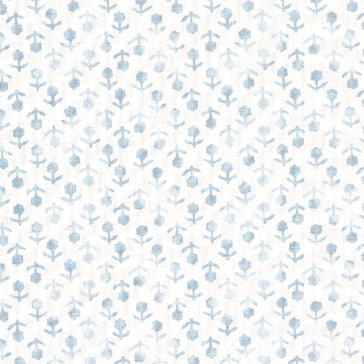 Schumacher Beatriz Handprint Sky Fabric