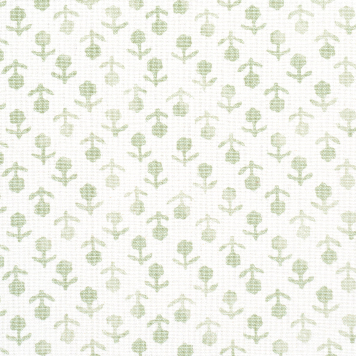 Schumacher Beatriz Handprint Sage Fabric