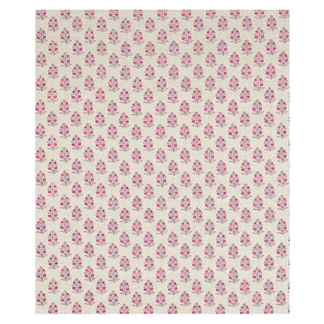Schumacher Aditi Hand Blocked Print Pink Fabric