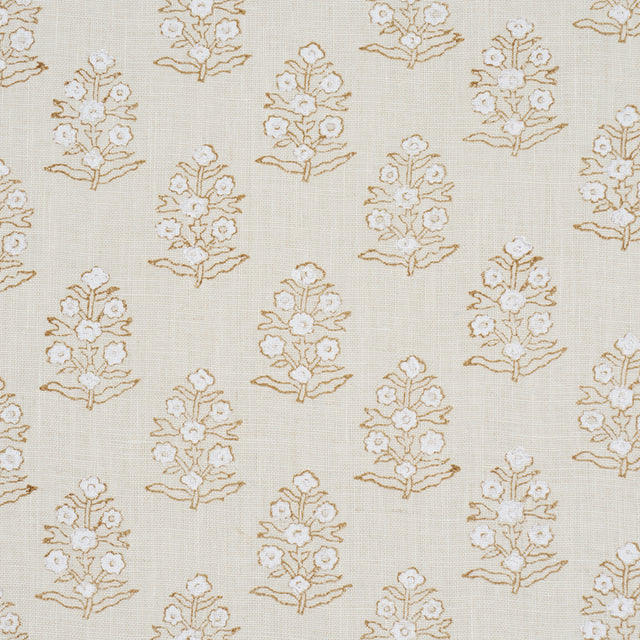 Schumacher 179363 ADITI HAND BLOCKED PRINT in SAGE Fabric - 