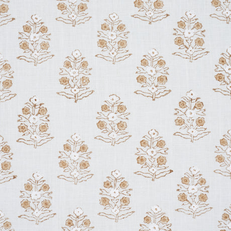 Schumacher 179364 ADITI HAND BLOCKED PRINT in SKY Fabric - A