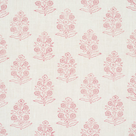 Schumacher 179365 ADITI HAND BLOCKED PRINT in BLUSH Fabric -