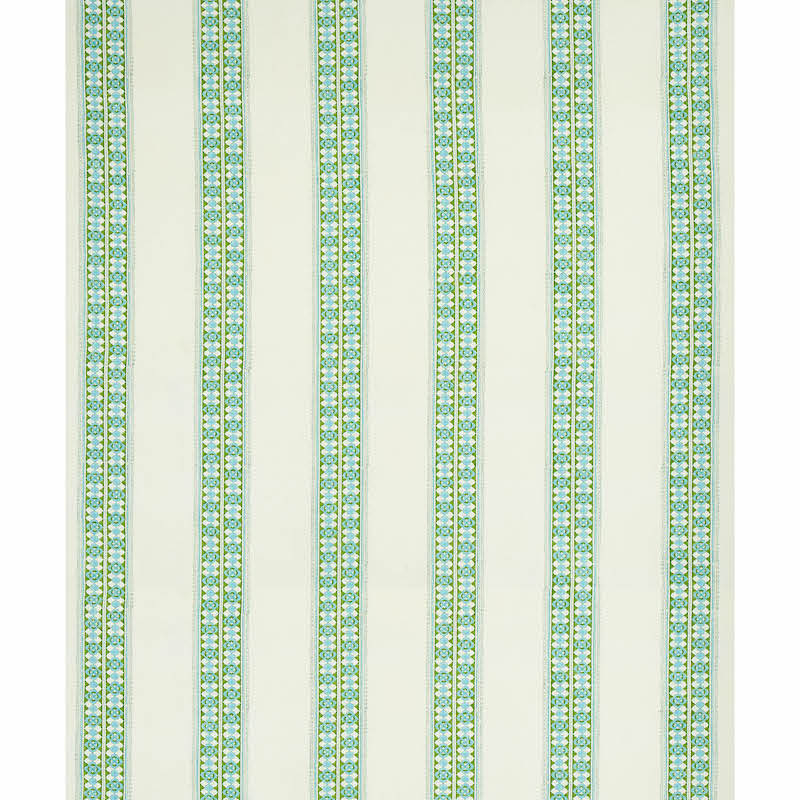 Schumacher Amira Hand Blocked Print Leaf Fabric