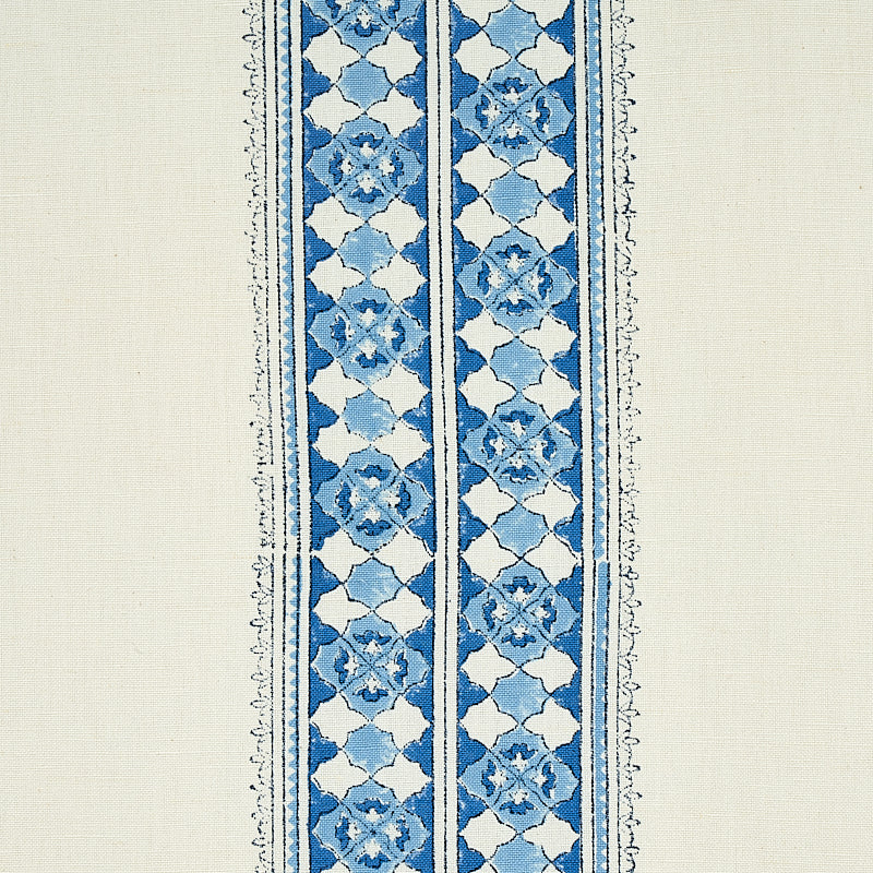 Schumacher Amira Hand Blocked Print  Fabric