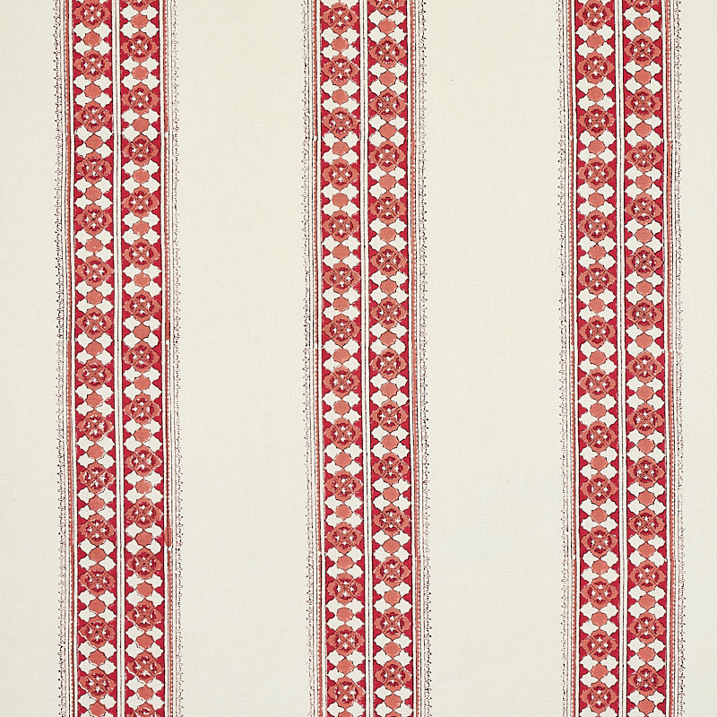 Schumacher Amira Hand Blocked Print Dusty Rose Fabric