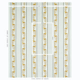 Schumacher Aleksy Stripe Neutral Fabric