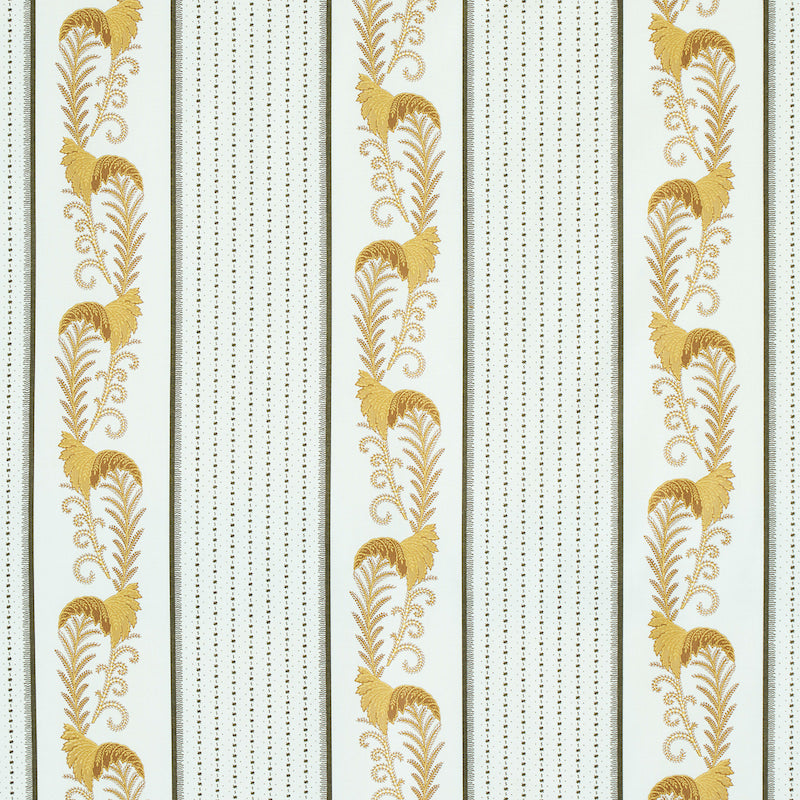 Schumacher Aleksy Stripe Neutral Fabric