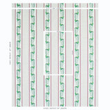 Schumacher Aleksy Stripe Plum Fabric