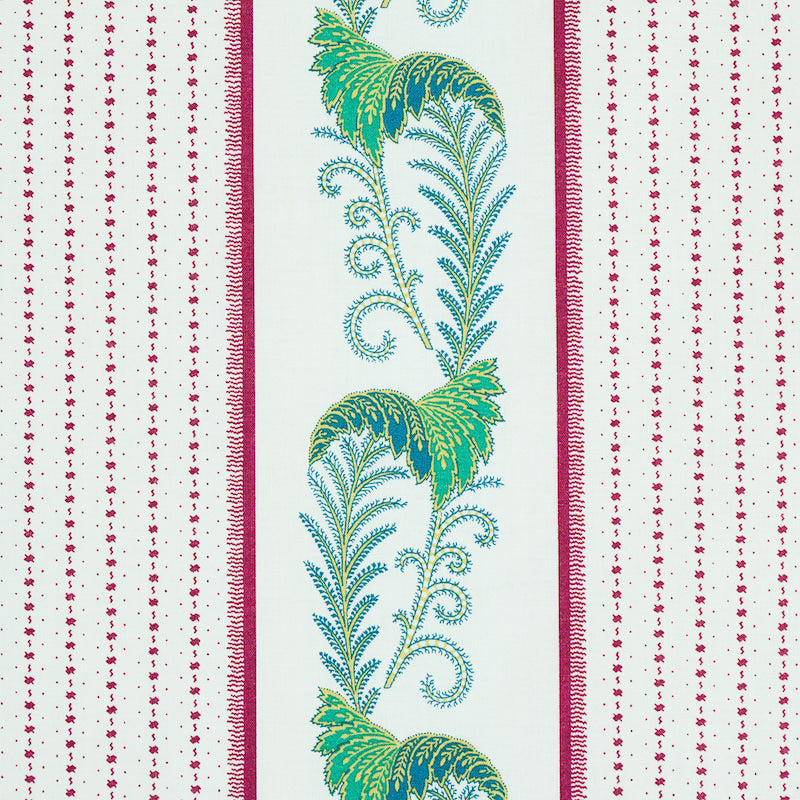 Schumacher Aleksy Stripe Plum Fabric