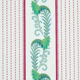 Schumacher Aleksy Stripe Plum Fabric