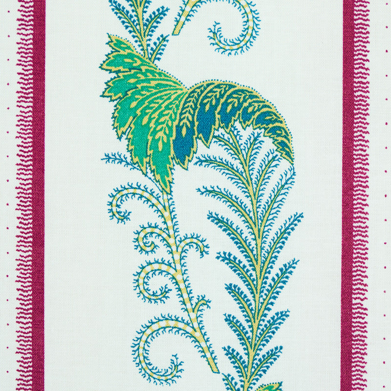 Schumacher Aleksy Stripe Plum Fabric