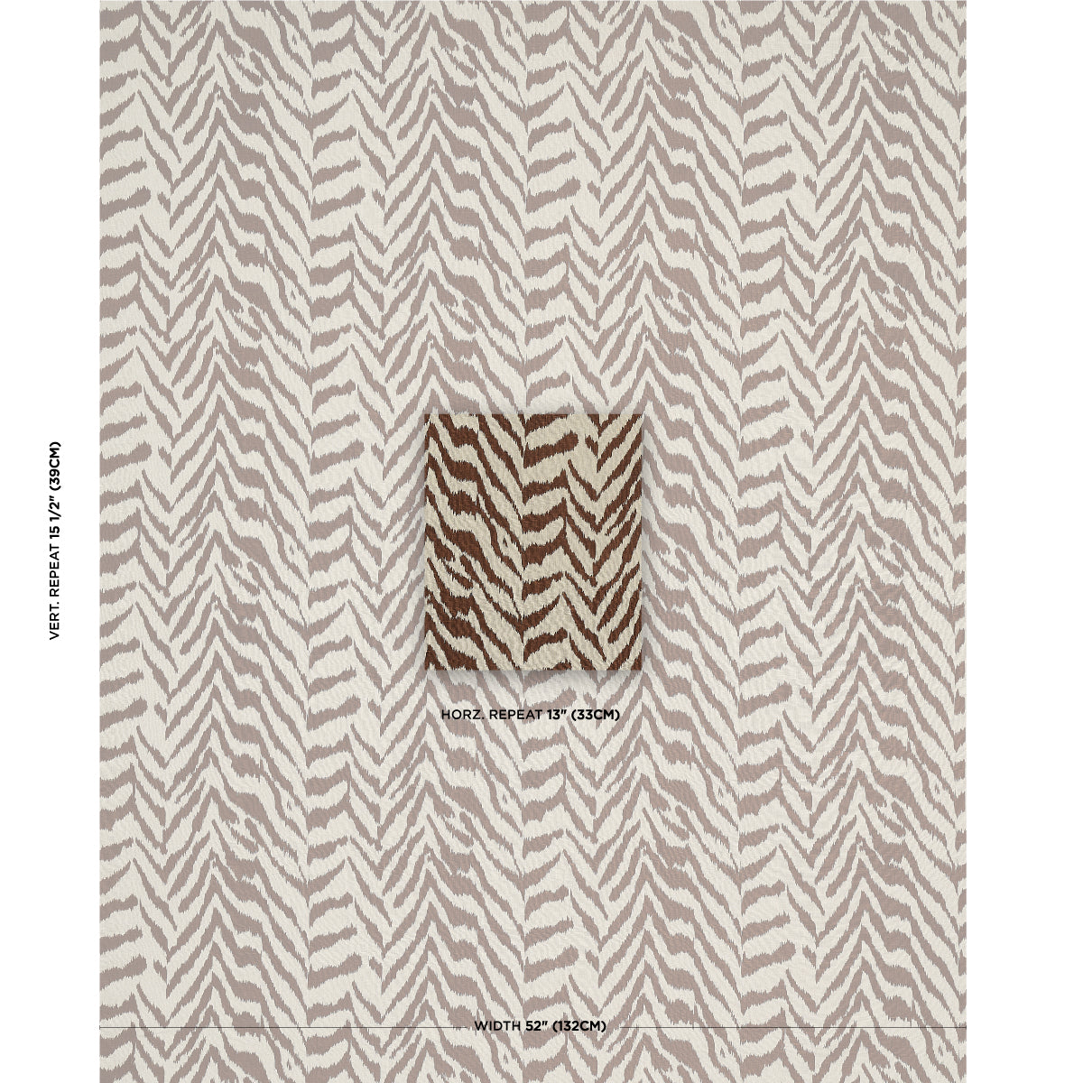 Schumacher Quincy Hand Print Safari Fabric - Eade's Wallpaper