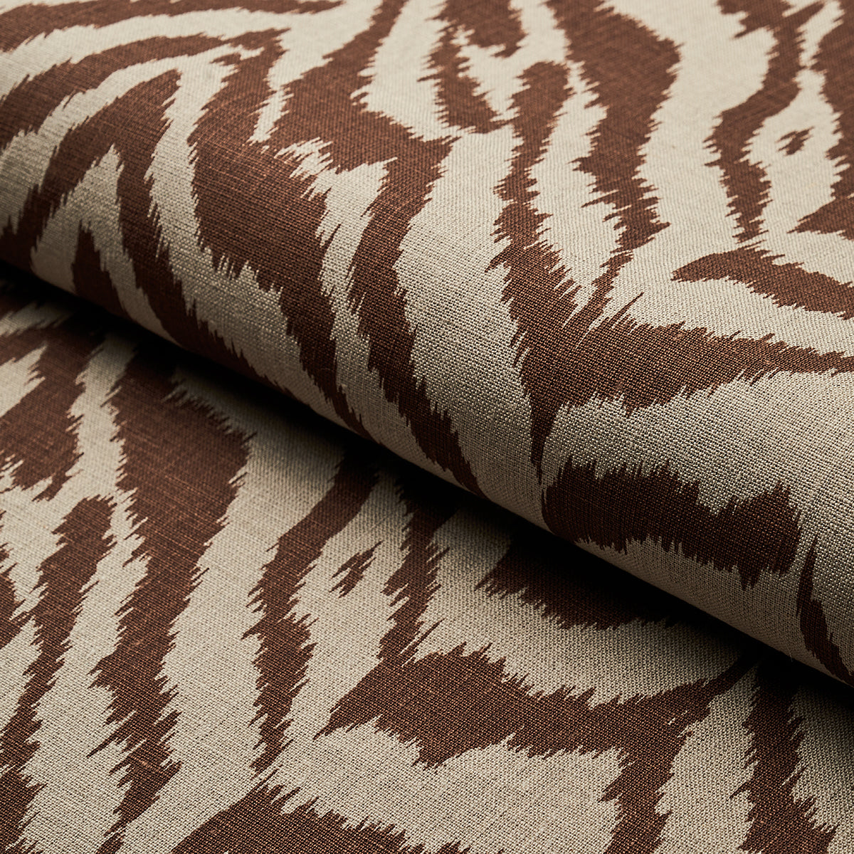 Schumacher Quincy Hand Print Safari Fabric - Eade's Wallpaper