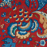 Schumacher Majorelle Velvet Red Fabric - Eade's Wallpaper