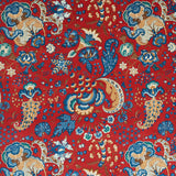 Schumacher Majorelle Velvet Red Fabric - Eade's Wallpaper
