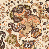 Schumacher Majorelle Velvet Neutral Fabric - Eade's Wallpaper