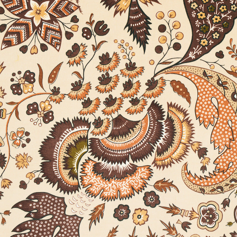 Schumacher Majorelle Velvet Neutral Fabric - Eade's Wallpaper