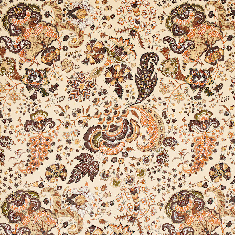 Schumacher Majorelle Velvet Neutral Fabric - Eade's Wallpaper