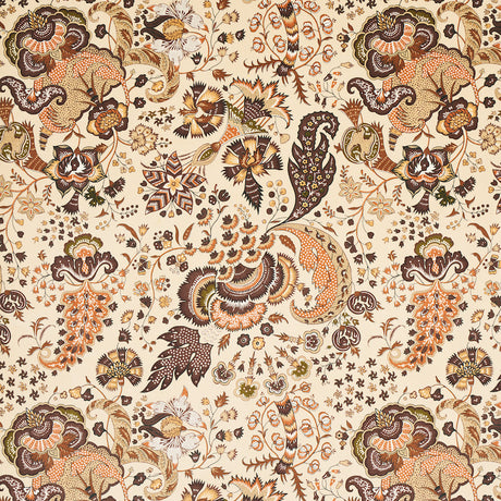 Schumacher Majorelle Velvet Neutral Fabric - Eade's Wallpaper