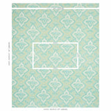 Schumacher Amalia Medallion Handmade Print Mineral Fabric