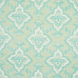 Schumacher Amalia Medallion Handmade Print Mineral Fabric