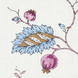 Schumacher Maryam Vine Sky & Plum Fabric - Eade's Wallpaper