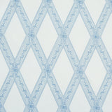 Schumacher Les Losanges Toile Sky Fabric - Eade's Wallpaper
