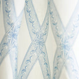 Schumacher Les Losanges Toile Sky Fabric - Eade's Wallpaper