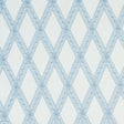 Schumacher Les Losanges Toile Sky Fabric - Eade's Wallpaper