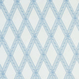 Schumacher Les Losanges Toile Sky Fabric - Eade's Wallpaper