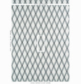 Schumacher Les Losanges Toile Carbon Fabric - Eade's Wallpaper