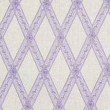 Schumacher Les Losanges Toile Iris Fabric - Eade's Wallpaper