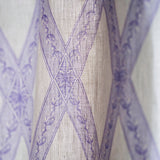 Schumacher Les Losanges Toile Iris Fabric - Eade's Wallpaper