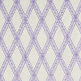 Schumacher Les Losanges Toile Iris Fabric - Eade's Wallpaper
