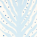 Schumacher Creeping Fern Print Slumber Blue Fabric