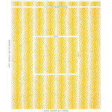 Schumacher Creeping Fern Print Lemonade Fabric