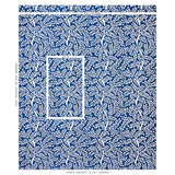 Schumacher Temple Garden Ii Blue Fabric - Eade's Wallpaper