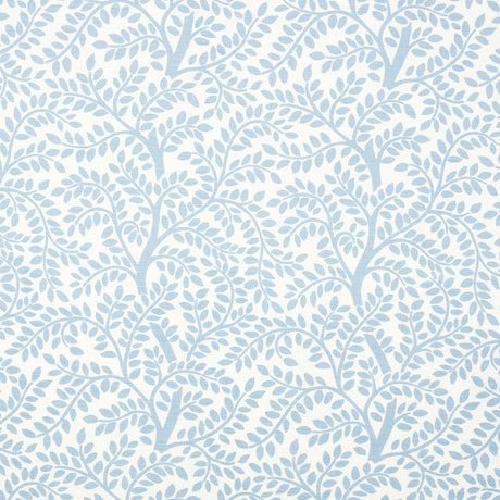Schumacher Temple Garden Ii Sky On Ivory Fabric - Eade's Wallpaper