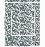 Schumacher Toile Tropique Black Fabric - Eade's Wallpaper