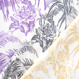 Schumacher Toile Tropique Black Fabric - Eade's Wallpaper