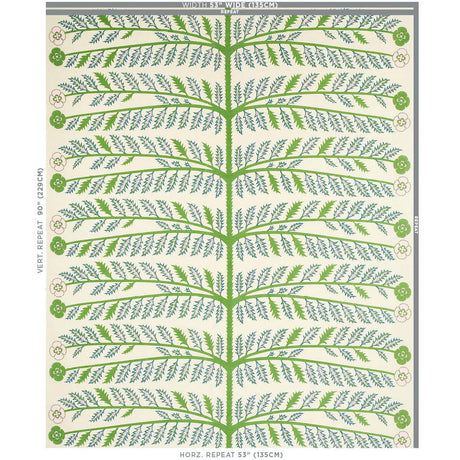 Schumacher Thistle Ivory Fabric - Eade's Wallpaper