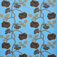Schumacher Queen Fruit Chintz Lapis Fabric - Eade's Wallpaper