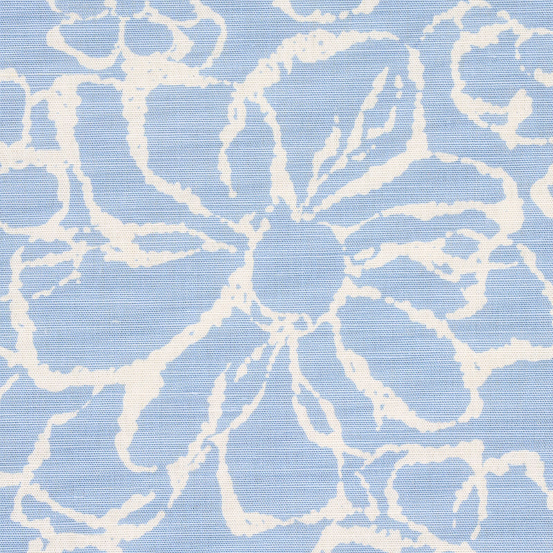 Schumacher Sidonie Blue Fabric - Eade's Wallpaper