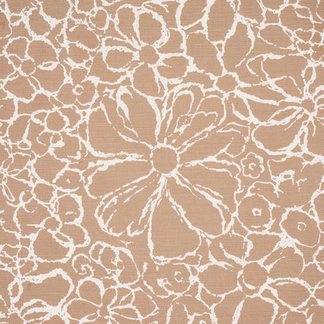 Schumacher Sidonie Neutral Fabric - Eade's Wallpaper