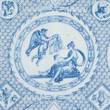 Schumacher Les Scenes Contemporaines Blue Fabric - Eade's Wallpaper