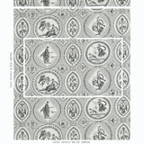 Schumacher Les Scenes Contemporaines Black Fabric - Eade's Wallpaper