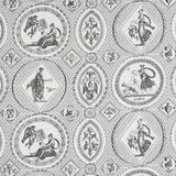 Schumacher Les Scenes Contemporaines Black Fabric - Eade's Wallpaper