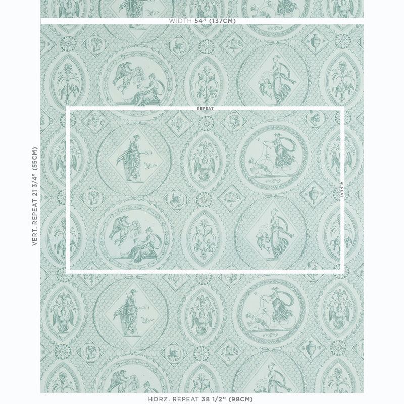 Schumacher Les Scenes Contemporaines Mineral Fabric - Eade's Wallpaper