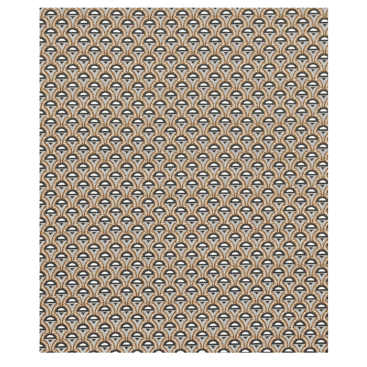 Schumacher Abelino Camel & Black Fabric
