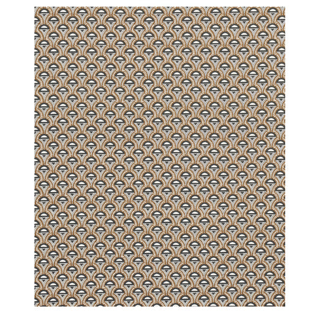 Schumacher Abelino Camel & Black Fabric